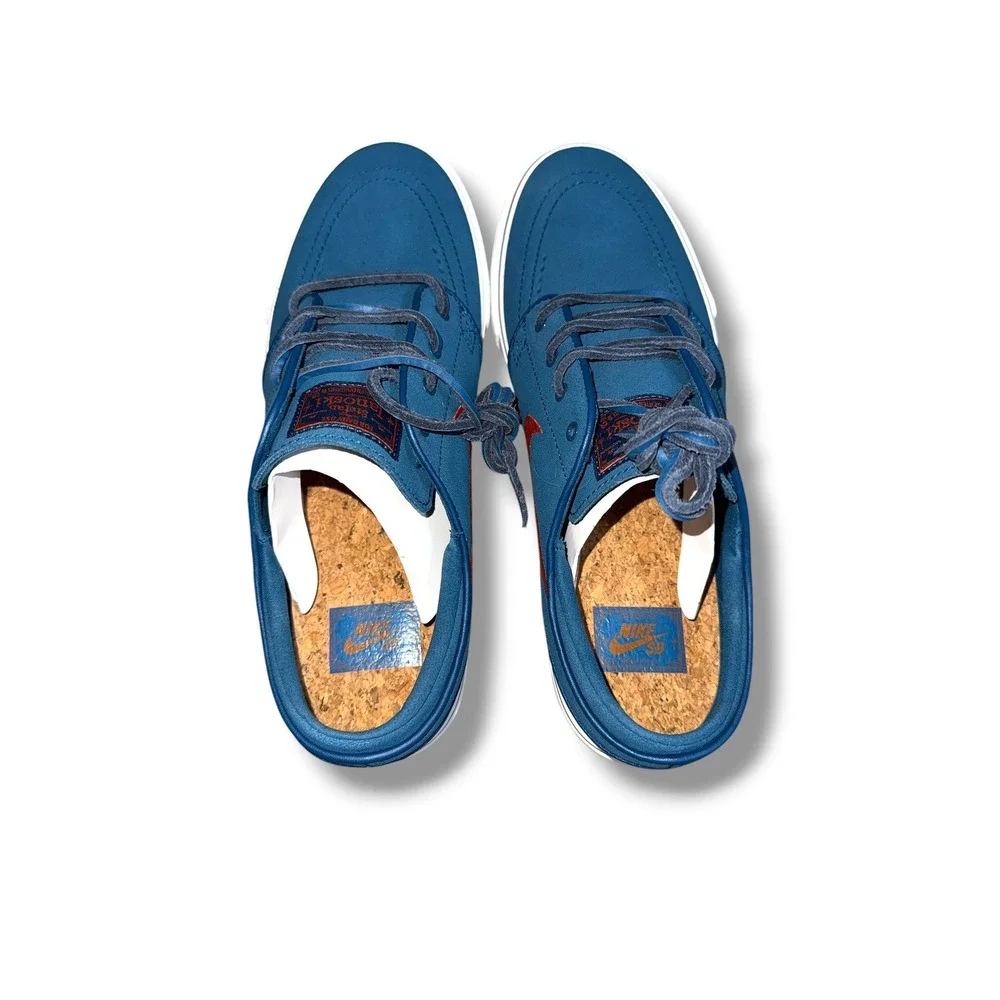 Nike SB Stefan Janoski OG+ Blue Force Orange Mens 9 FD6757-401‎ Skate Shoes NIB